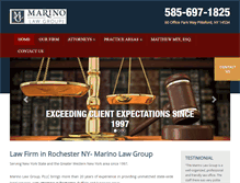 Tablet Screenshot of marinolawgroup.com